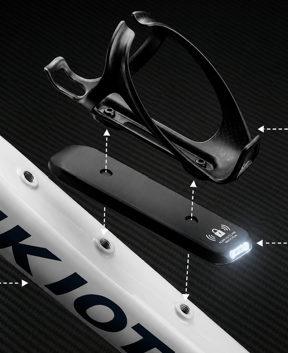 Dispositivo Bikiot IoT en portabidón